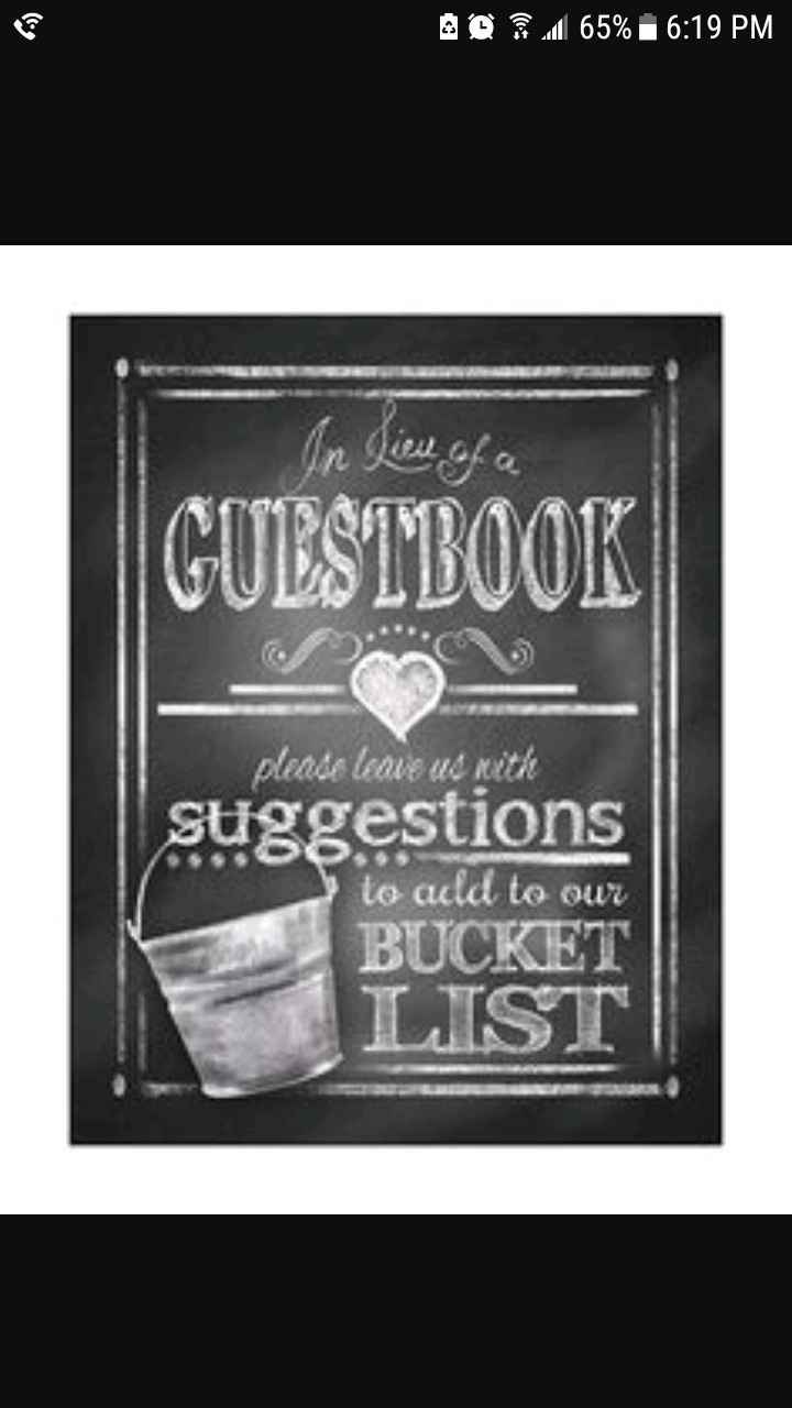 Alternative to traditional guest book?