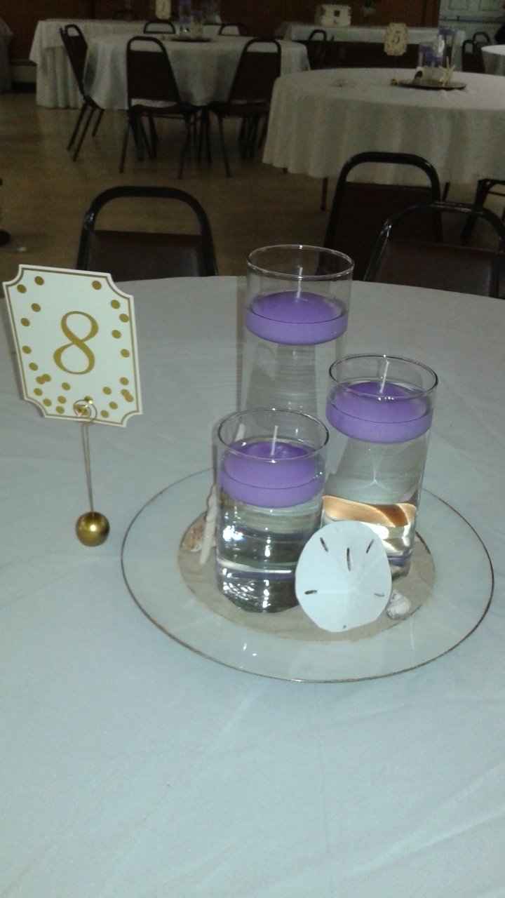  Table centerpiece for beach wedding - 1