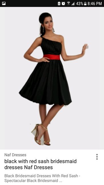  Is black to morbid for bridesmaids dress color? - 1