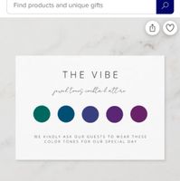 Wedding Guests' Color Palette - 1