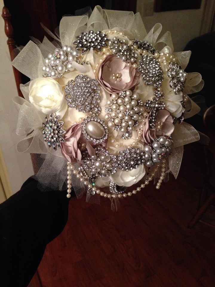 Bouquet with broaches?
