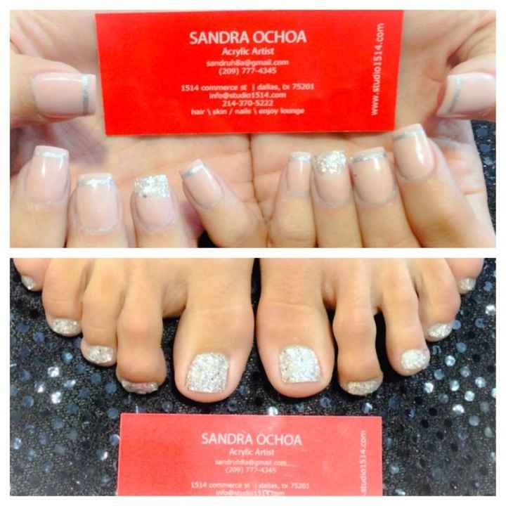 Wedding nails... Did you keep it simple or embellish?