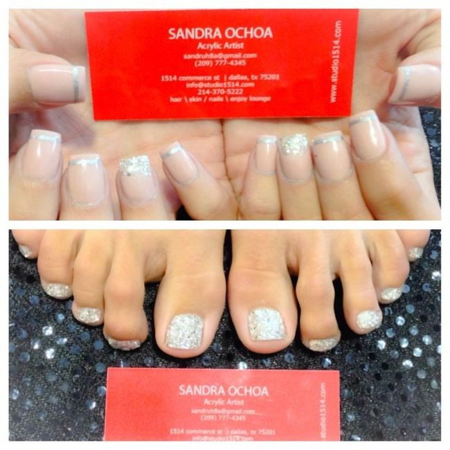 Wedding nails... Did you keep it simple or embellish?