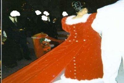 crazy xmas wedding attire...