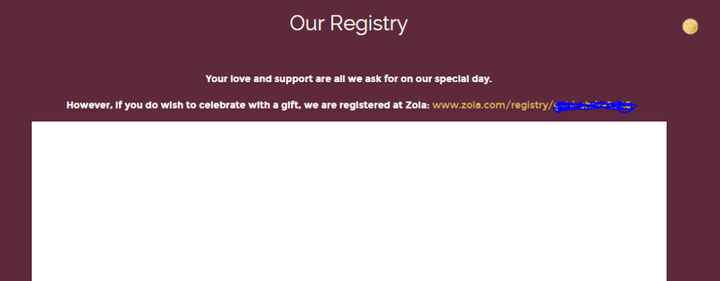 Error on Registry website