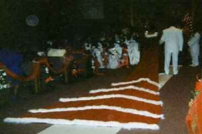 crazy xmas wedding attire...