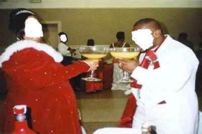 crazy xmas wedding attire...