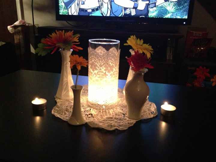 My centerpieces, looking for suggestions (pics)