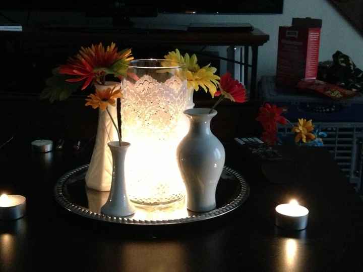 My centerpieces, looking for suggestions (pics)