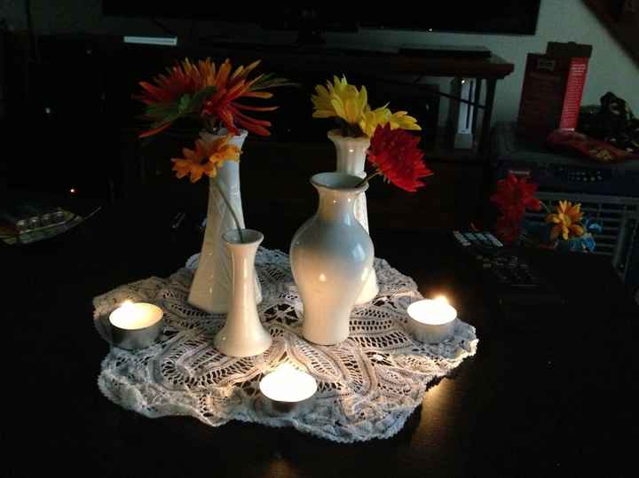 My centerpieces, looking for suggestions (pics)
