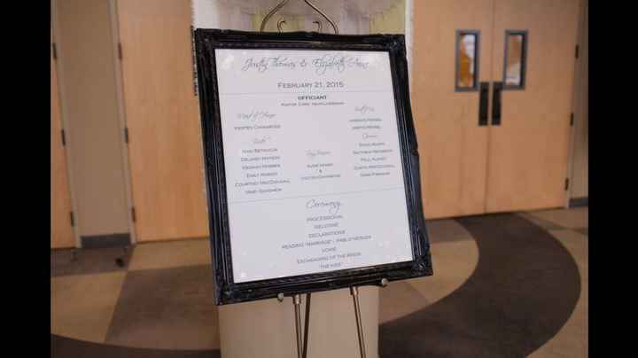 Wedding Party Program Poster