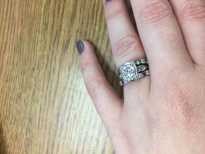 Show me your colored wedding bands!