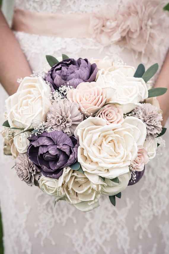 The purple streaky flowers in this bouquet are my goal
