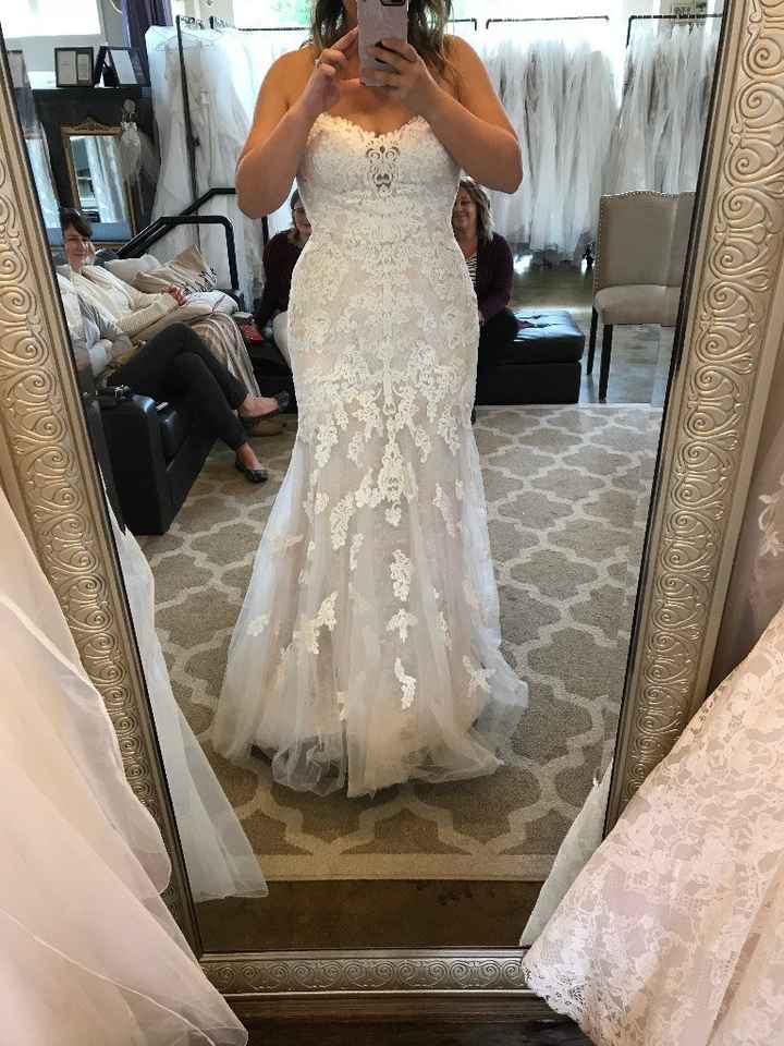 front of the dress love the "illusion" deep V