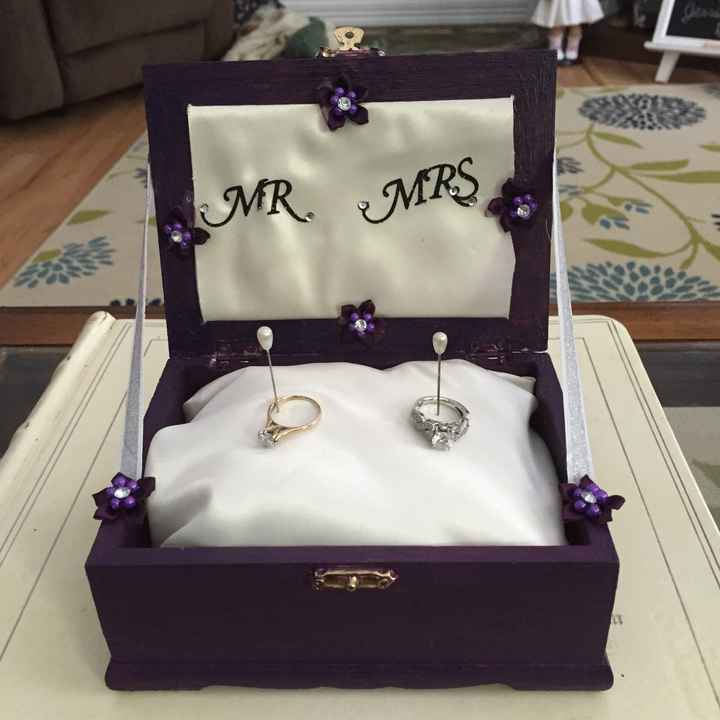 My finished ring bearer box!