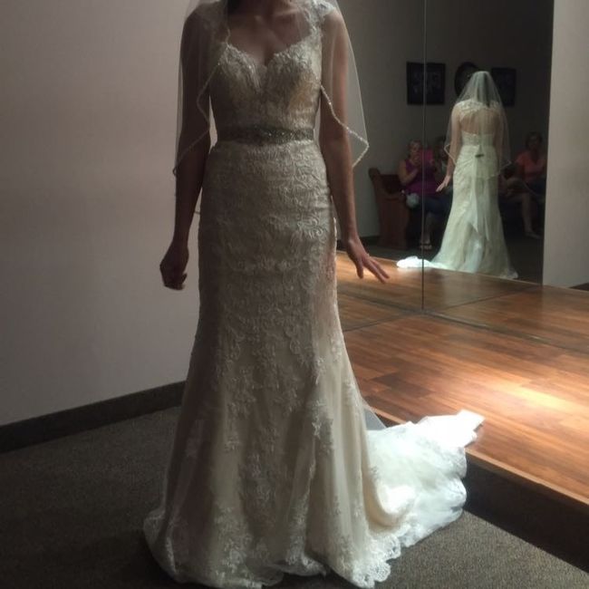 Let's show off our dresses.