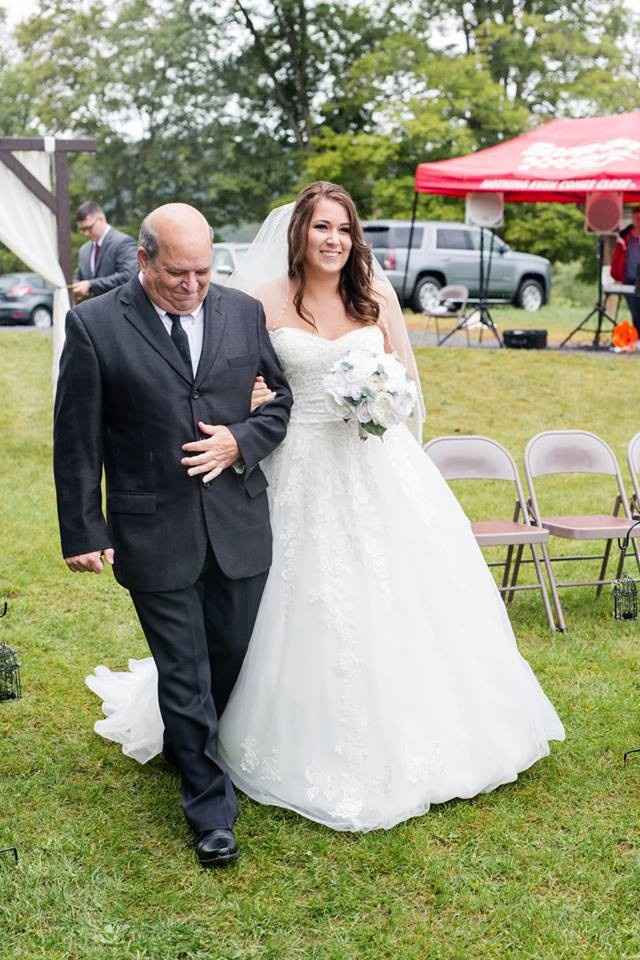 walking down the aisle with my dad (trying to not lose my crap)