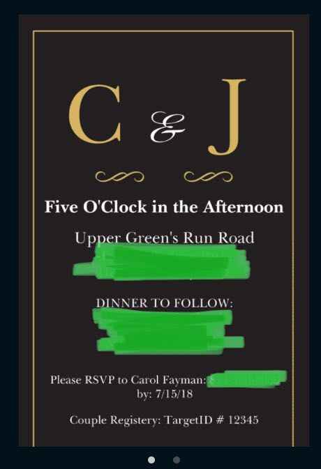 What kind of wedding would you expect with these invites? - 1