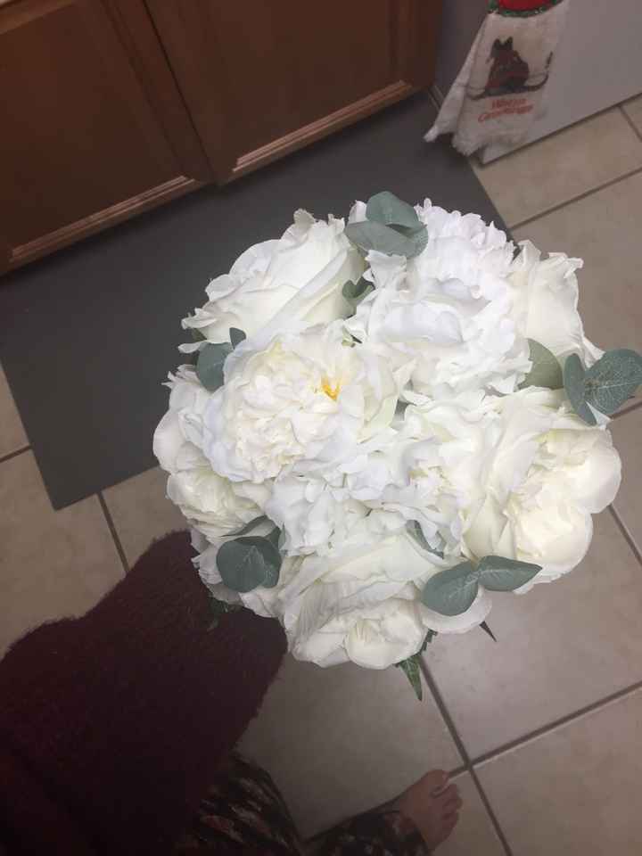 Trial diy Bridesmaids bouquets.... - 2