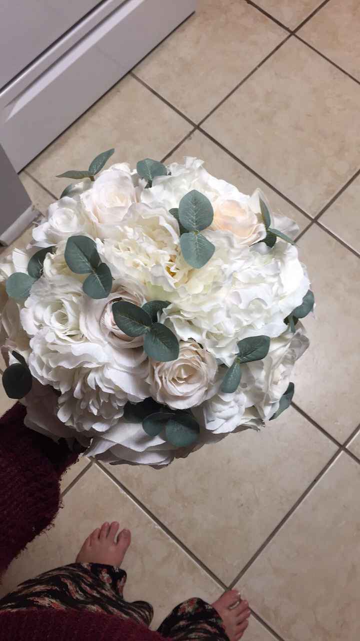 Trial diy Bridesmaids bouquets.... - 2