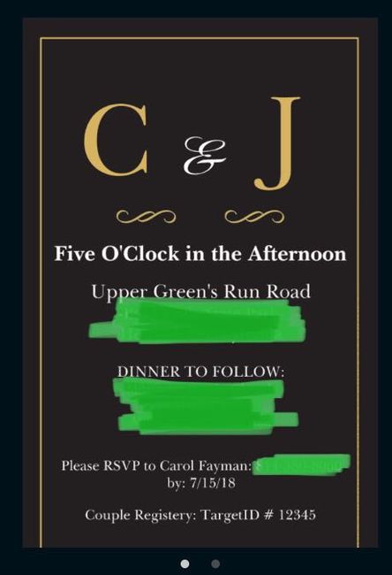 What kind of wedding would you expect with these invites? - 1