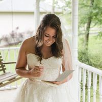 Reading the card he wrote me