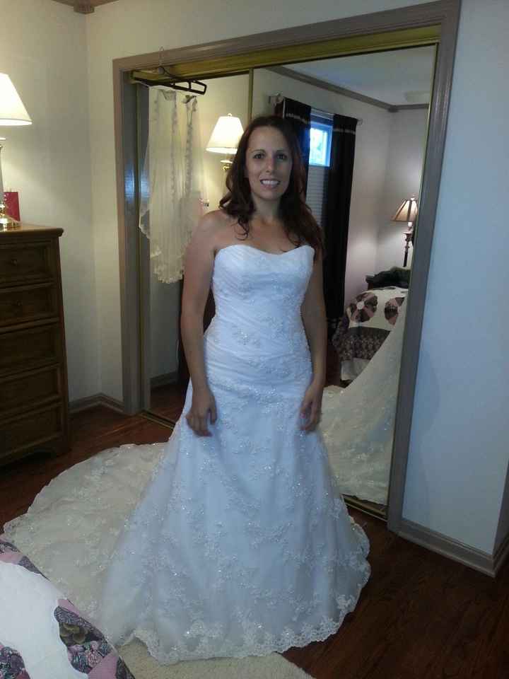 Cutting off train? Outside wedding