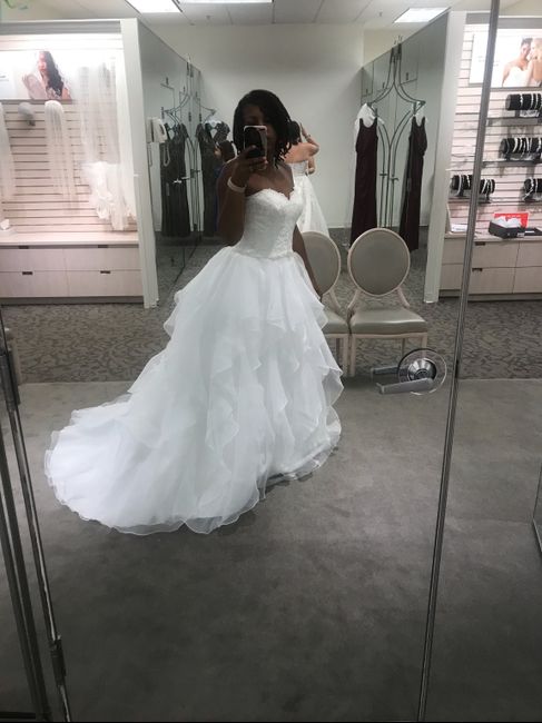 My wedding dress, i absolutely love it, adding sleeves!  Anyone else wearing a ball gown?? 10