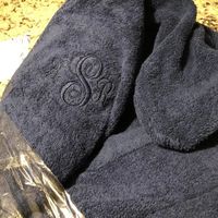 Monogram 1 - you can see a tiny bit of the plastic still in the K