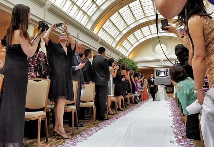 Allowing cell phone pictures at the ceremony?