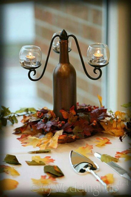 Wine Bottle Centerpiece