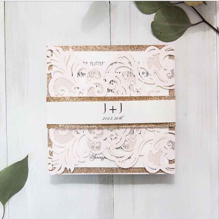 Elegant wedding invites