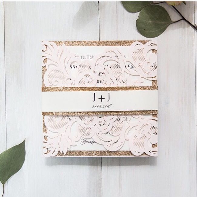 Elegant wedding invites