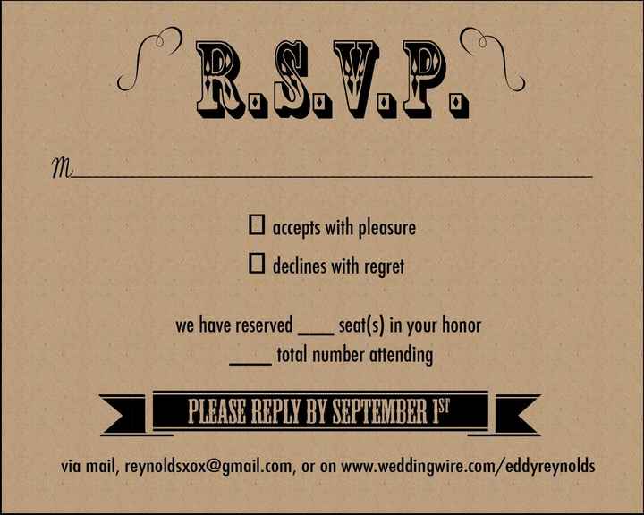 RSVP Card Etiquette