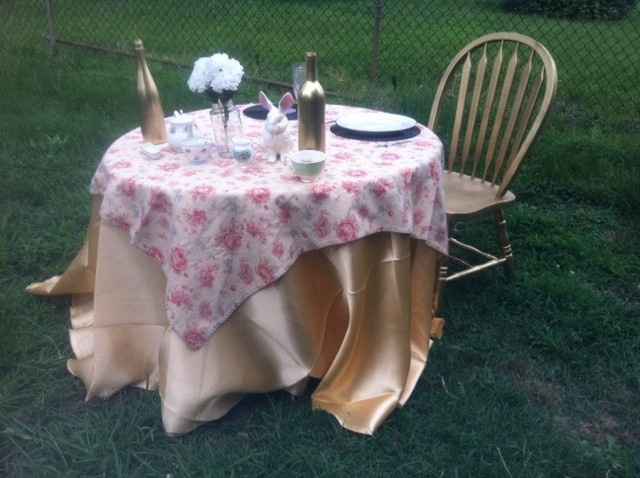 Mock centerpieces & sweetheart table PICS!!!