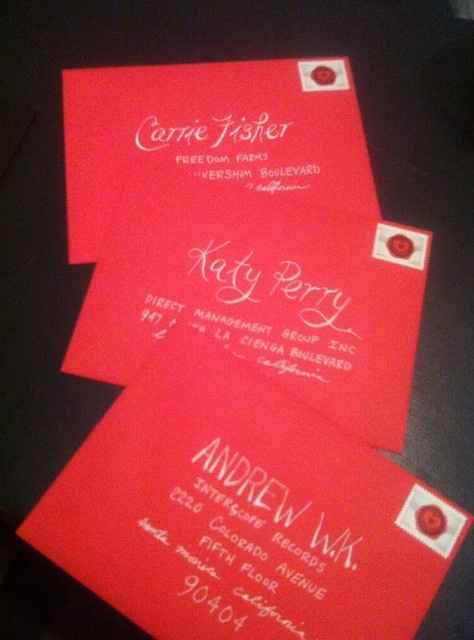 Invitations to Famous People