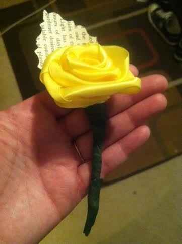 Project Sunday: My first DIY ribbon Boutonniere! (pics)