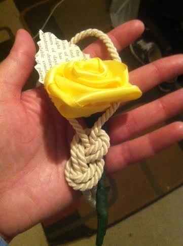 Project Sunday: My first DIY ribbon Boutonniere! (pics)