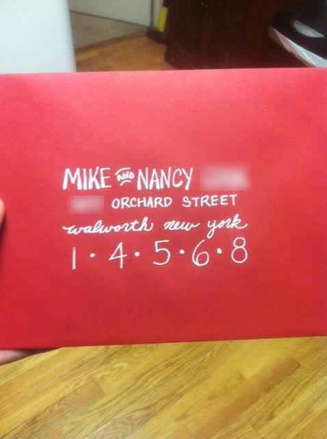 Started addressing my envelopes (pic)