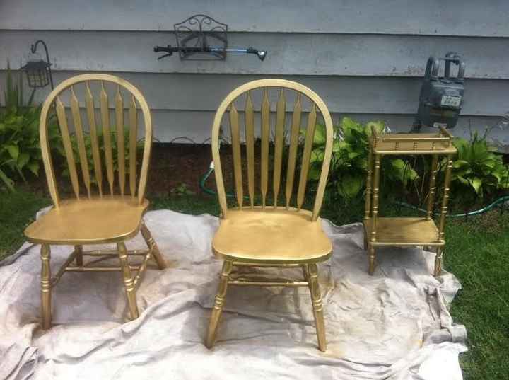 DIY Gold spray paint is my new favorite thing