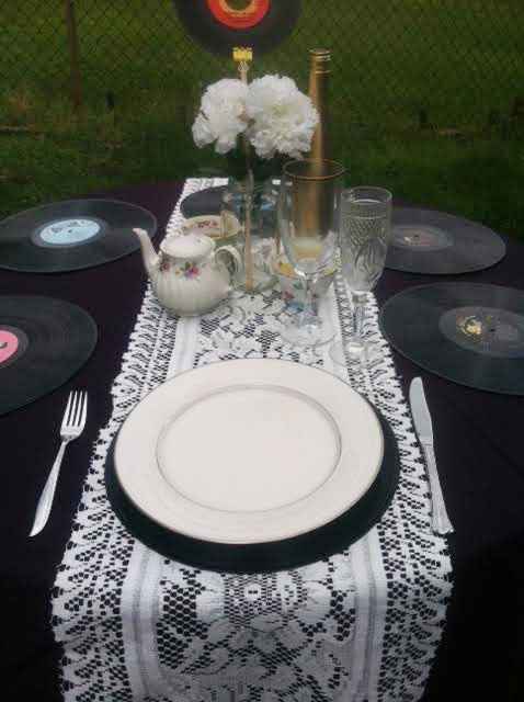 Mock centerpieces & sweetheart table PICS!!!