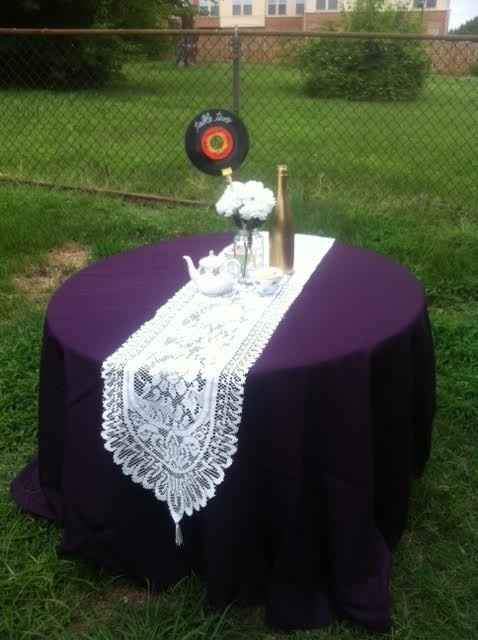 Mock centerpieces & sweetheart table PICS!!!