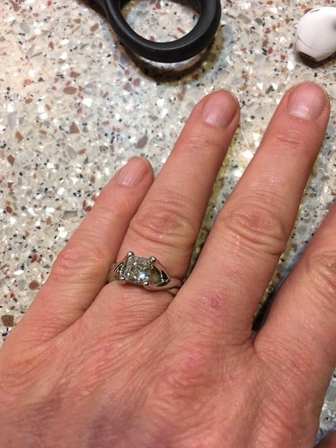 Engagement Ring Asscher cut