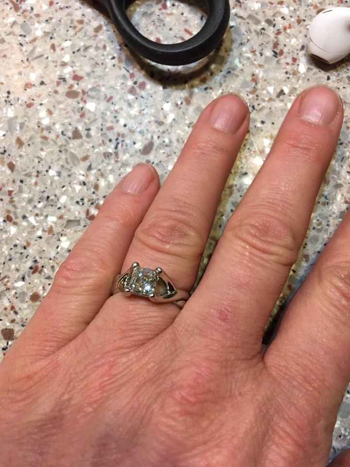 Engagement Ring Asscher cut