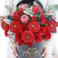 Hey Guyz here i am holding a flower bouquet ordered by me from faridafloral.com .How is it?