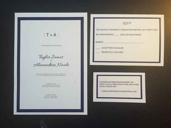 People who did DIY invitations