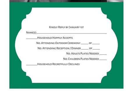 rsvp Card Wording - seats in your honor 3