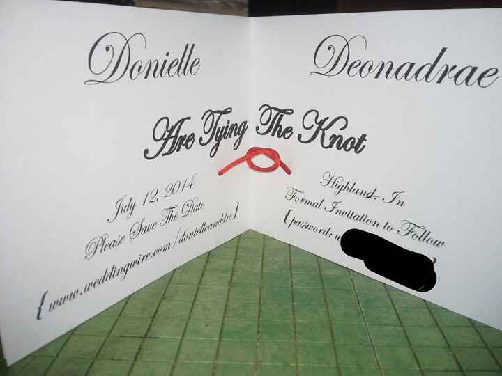 My DIY Save the Dates