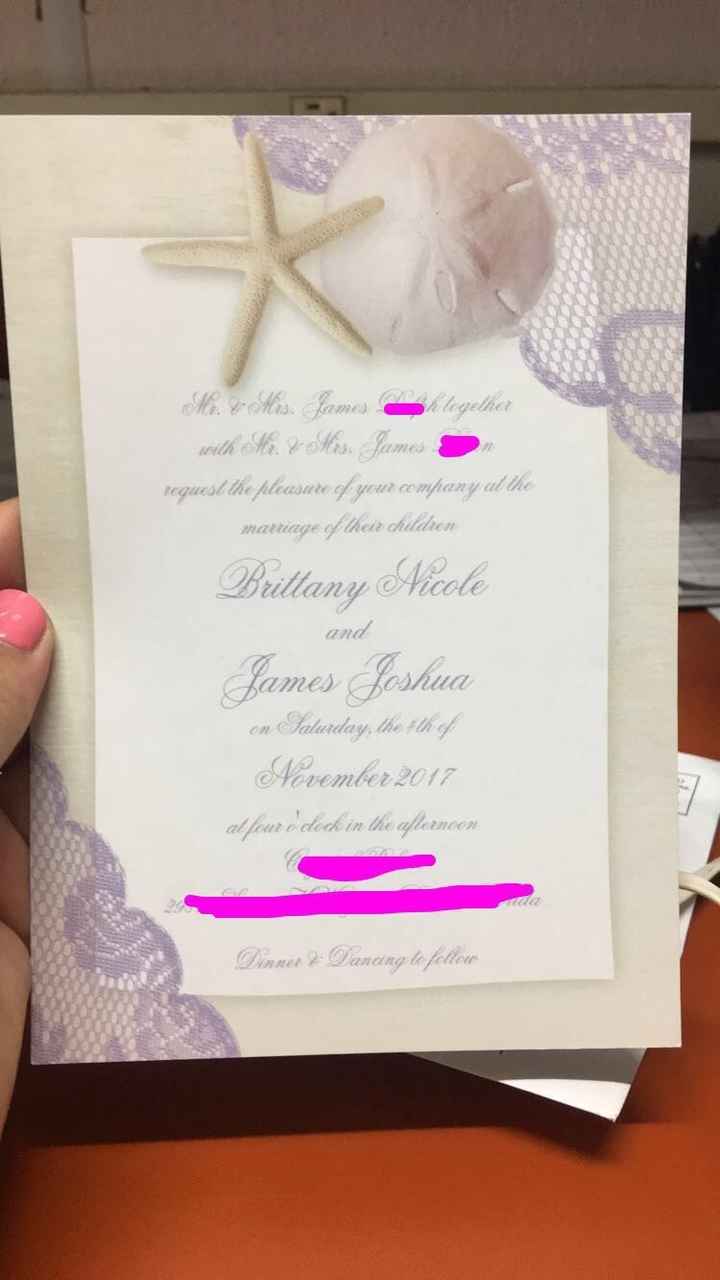 Invitations arrived!!!!