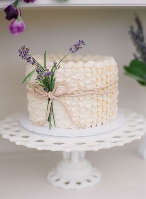 lavender wedding cake